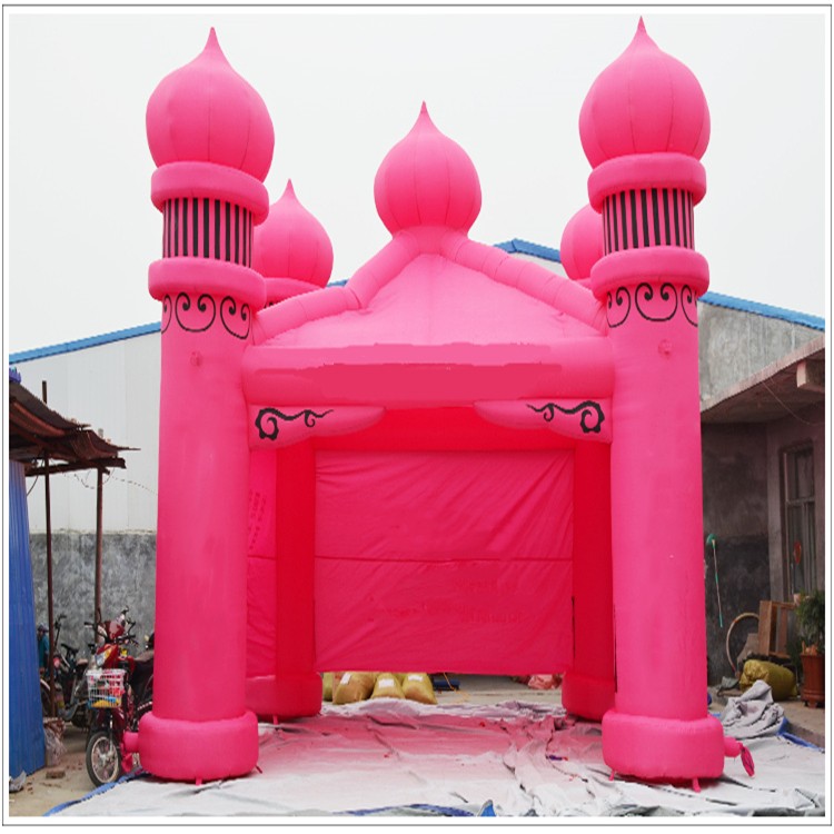 金川粉色帐篷